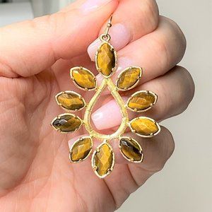 Kendra Scott Nyla Earrings in Tigers Eye